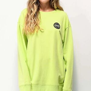 Vans sharp Green Crewneck Sweatshirt small new
